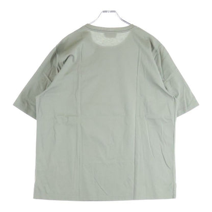 Hermes Leather Patch Crew Neck Short Sleeve T-Shirt Khaki