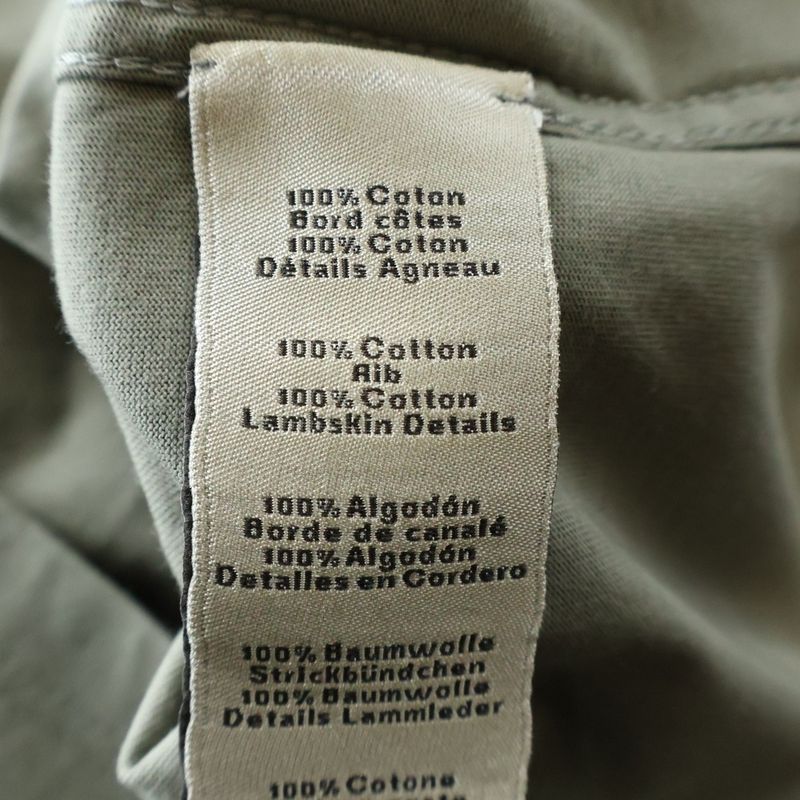 Hermes Leather Patch Crew Neck Short Sleeve T-Shirt Khaki