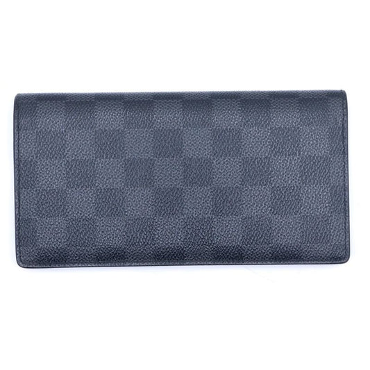Louis Vuitton Damier Graphite Portefeuille Brazza Black Wallet