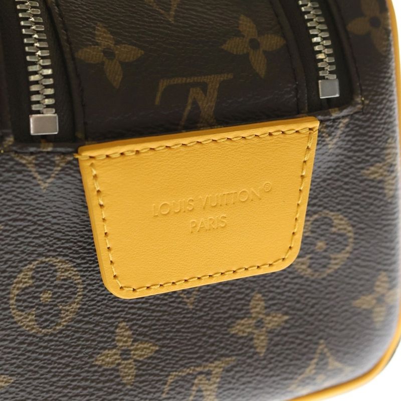 Louis Vuitton Dopp Kit Monogram Second Bag Handbag Brown
