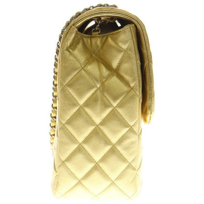 Chanel Jumbo Quilted Big Shoulder Bag Gold