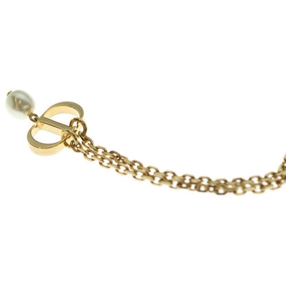 Dior Petit CD Necklace Pearl Pendant Gold