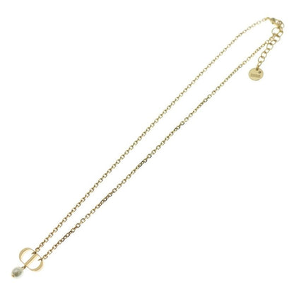 Dior Petit CD Necklace Pearl Pendant Gold