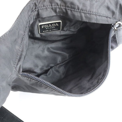 Prada Tessuto Nylon Triangle Logo Shoulder Bag Crossbody Messenger Black