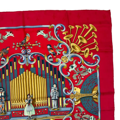 Hermes Scarf Silk Carre 90 Orgauphone ET Autres Mecaniques Pipe Organ