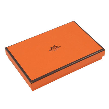 Hermes Coin Case Calviduo Rose Azalea Silver Epsom