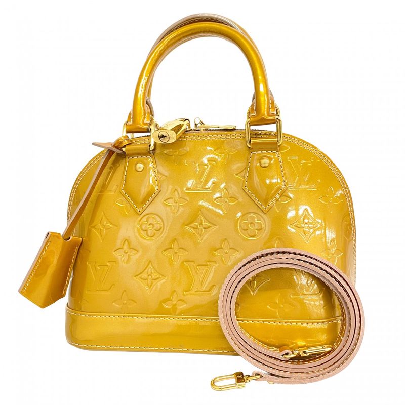 Louis Vuitton Handbag Vernis Alma BB Bejeupe Dollar 2-Way Bag