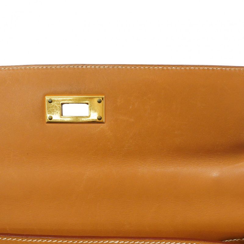 Hermes Handbag Kelly 28 Vache Natural Gold 2-Way Bag