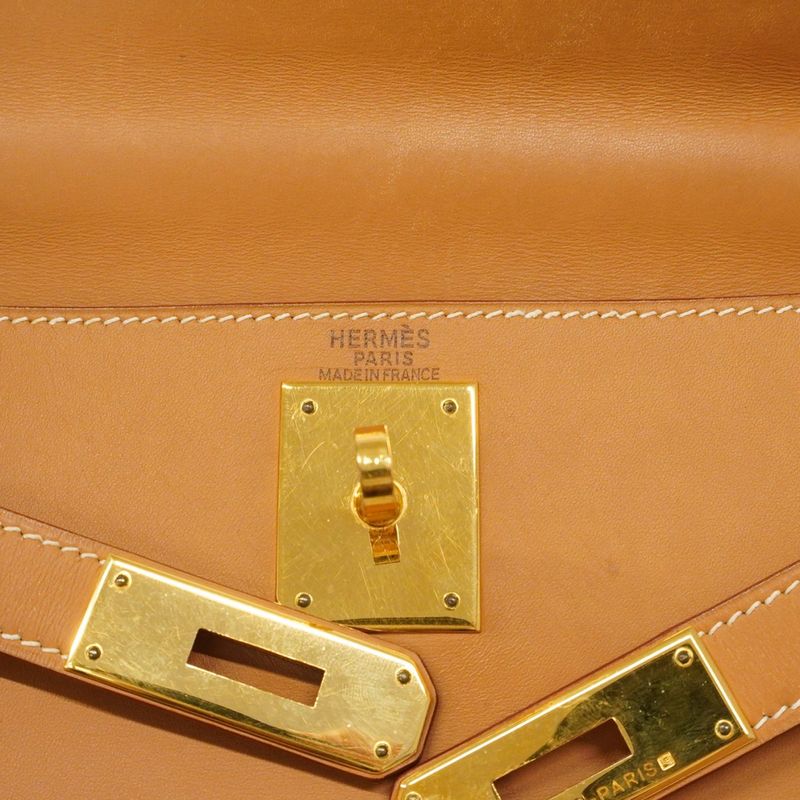 Hermes Handbag Kelly 28 Vache Natural Gold 2-Way Bag