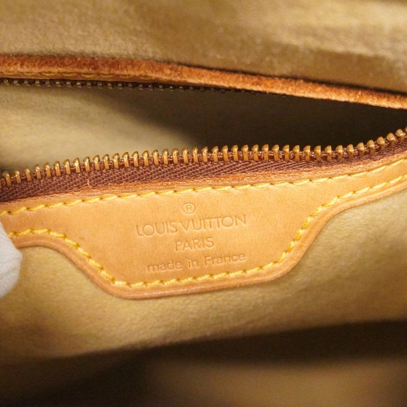 Louis Vuitton Shoulder Bag Monogram Looping GM Brown