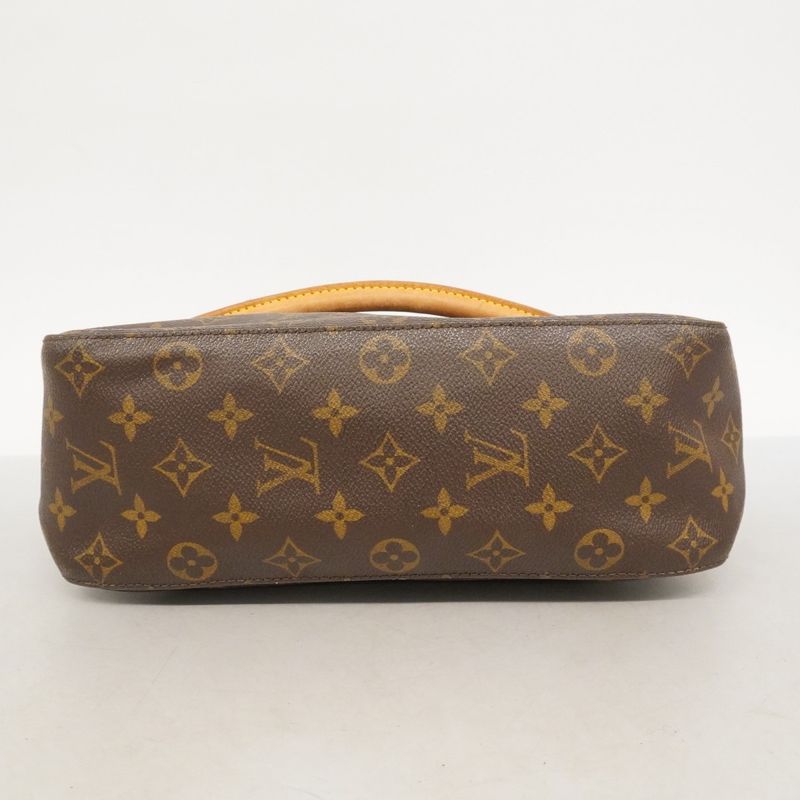 Louis Vuitton Shoulder Bag Monogram Looping GM Brown