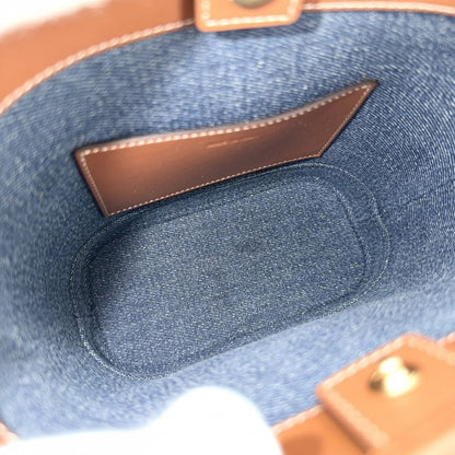 Celine Shoulder Bag Triomphe Mini Bucket Cuill Crossbody Denim
