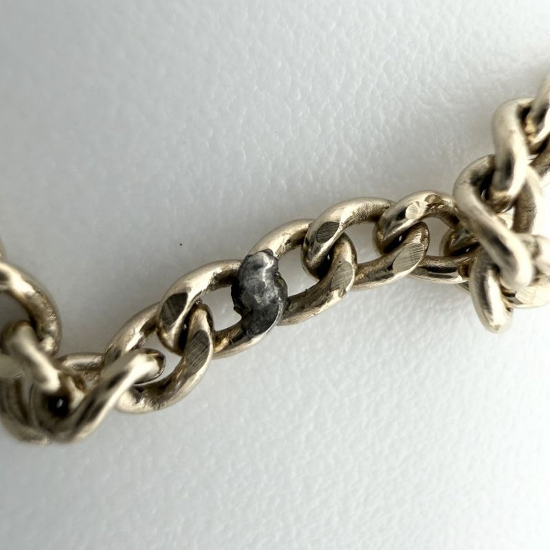 Chanel Necklace CC Logo Pendant Long