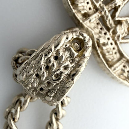 Chanel Necklace CC Logo Pendant Long