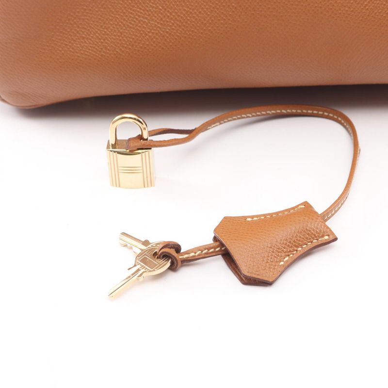 Hermes Handbag Birkin 35 Gold Leather