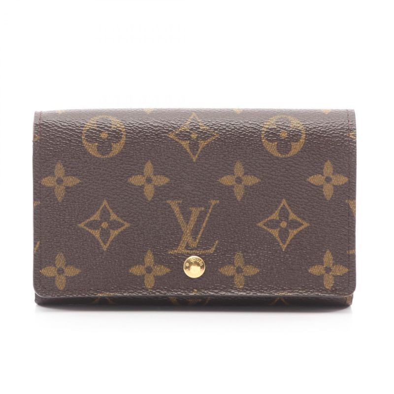 Louis Vuitton Bifold Wallet Porte Monnaie Viennois Tresor Canvas