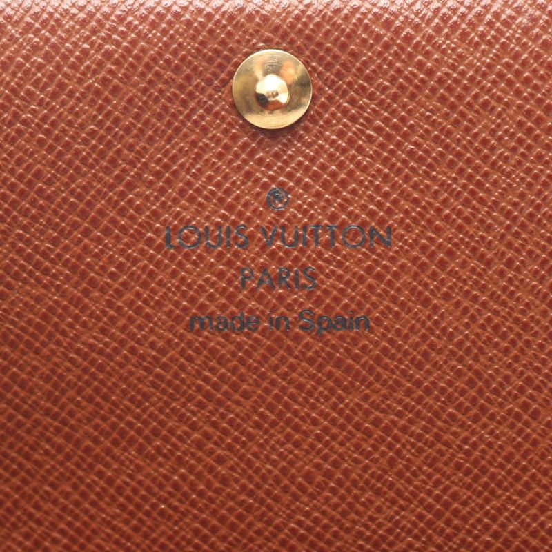 Louis Vuitton Bifold Wallet Porte Monnaie Viennois Tresor Canvas