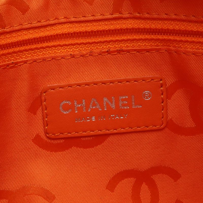 Chanel Tote Cambon Line Large Beige Leather Patent