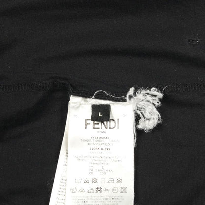 Fendi Short Sleeve T-Shirt FF Labyrinth Embroidery Cotton