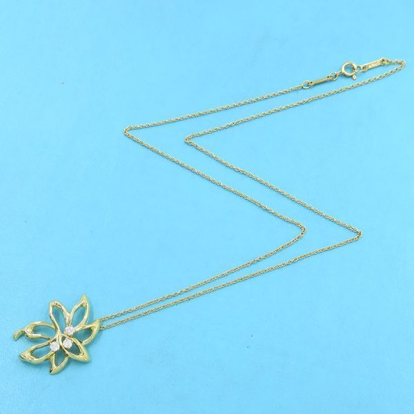 Tiffany & Co. Diamond Necklace Flower