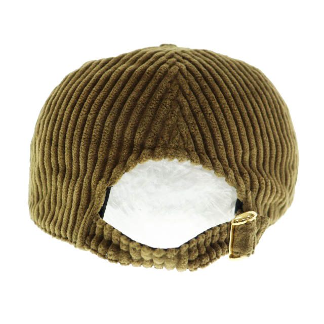 Celine Triomphe Logo Corduroy Baseball Cap Hat L Brown