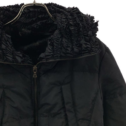Prada Silk Blend Mink Frill Color Logo Zip Jacket 36