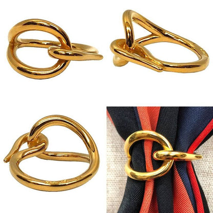 Hermes Jumbo Scarf Ring Clasp Gold