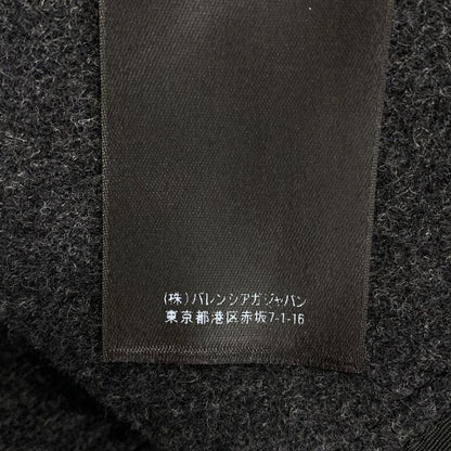 Balenciaga Checked Flannel Coat 34 Gray