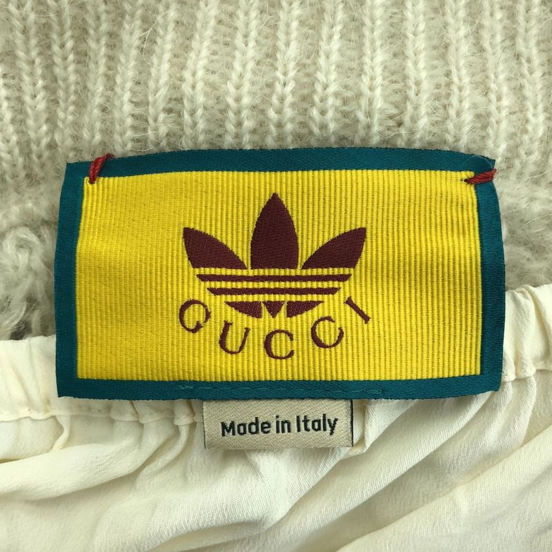 Gucci Adidas Trefoil Sideline Knit Pants S Ivory