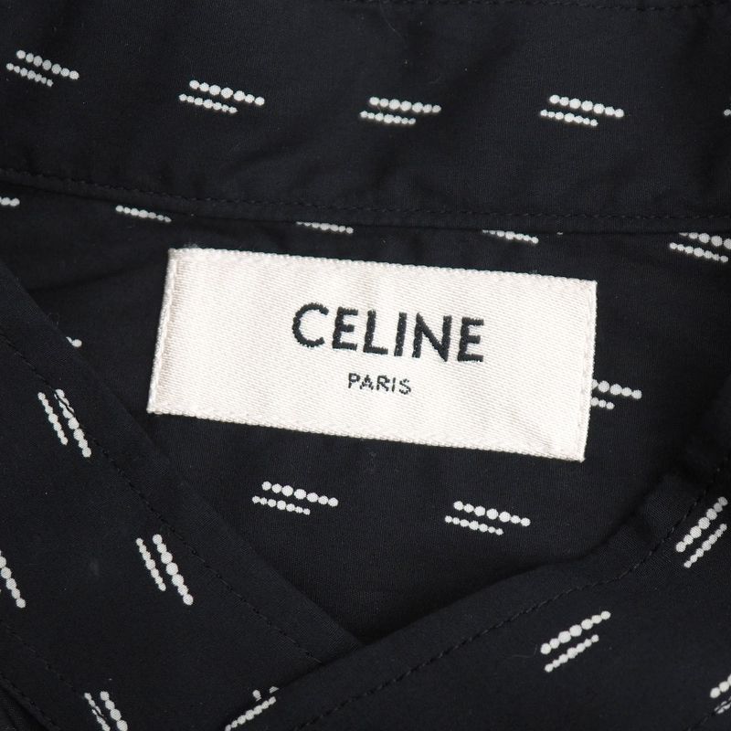 Celine Long Sleeve Shirt 42 Hedi Slimane Era Stand Collar