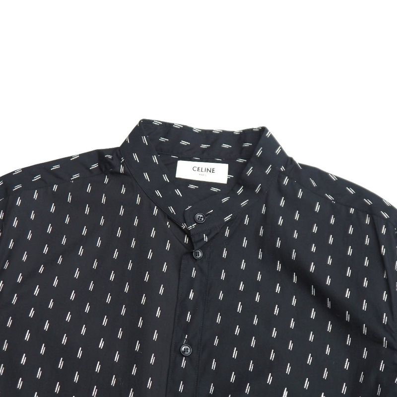Celine Long Sleeve Shirt 42 Hedi Slimane Era Stand Collar