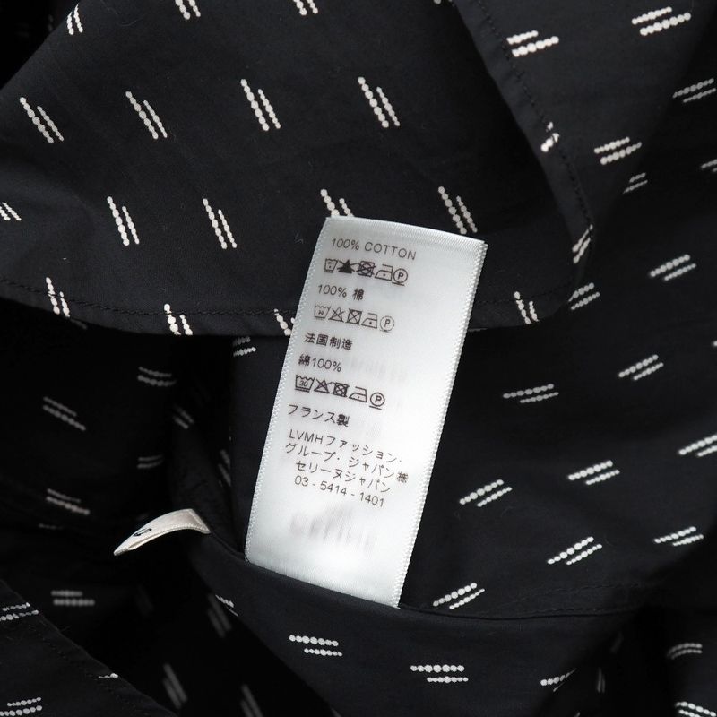Celine Long Sleeve Shirt 42 Hedi Slimane Era Stand Collar