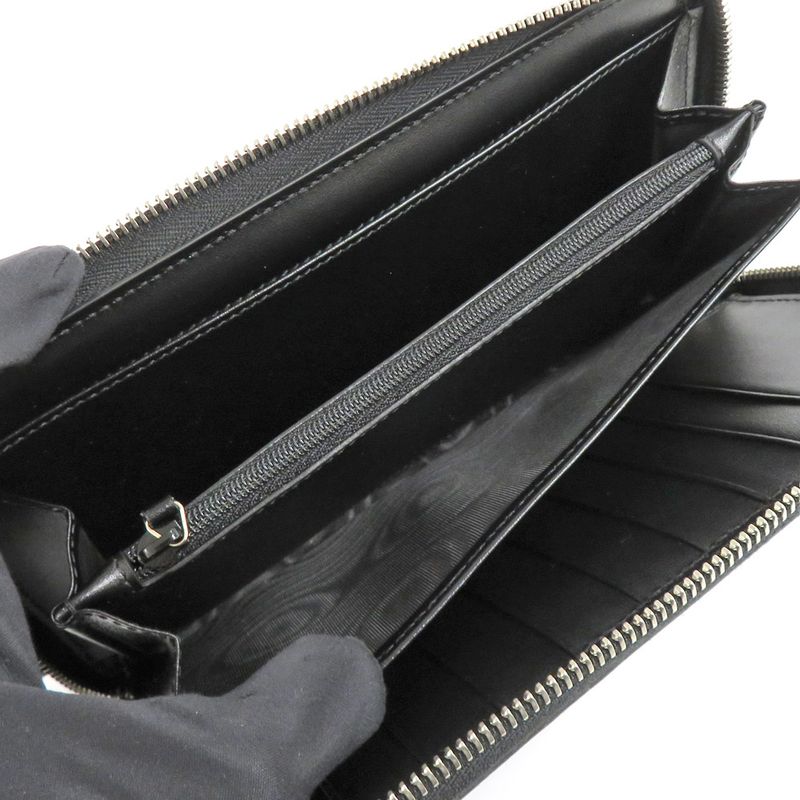 Gucci Zip Around Organizer Wallet GG Embossed Black