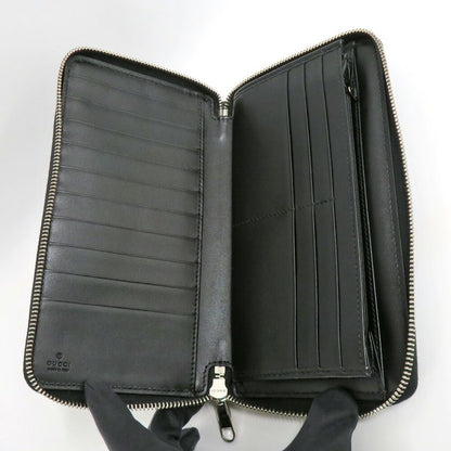 Gucci Zip Around Organizer Wallet GG Embossed Black