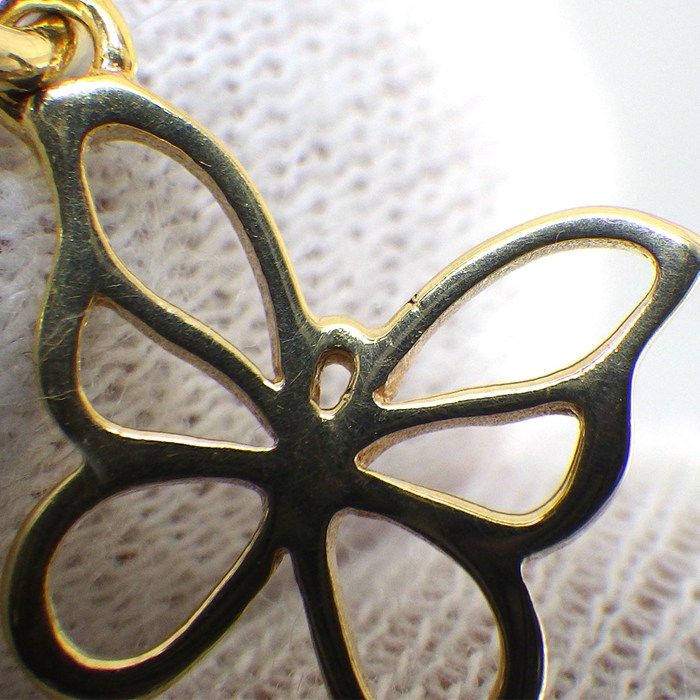 Tiffany & Co. Necklace Butterfly Motif 18K Yellow Gold