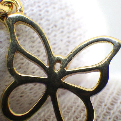 Tiffany & Co. Necklace Butterfly Motif 18K Yellow Gold