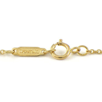 Tiffany & Co. Necklace Dots Circle 6 Points Diamond 18K Yellow Gold