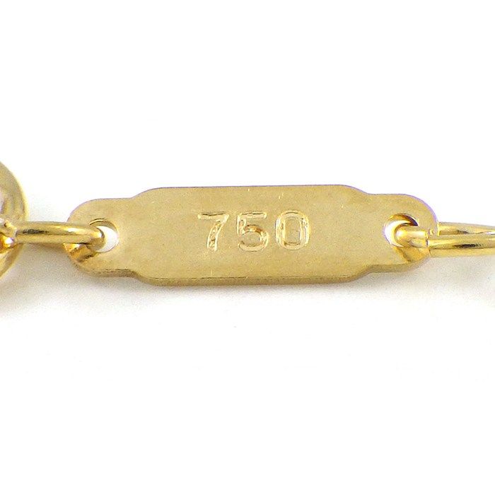 Tiffany & Co. Necklace Signature Cross Diamond 18K Yellow Gold