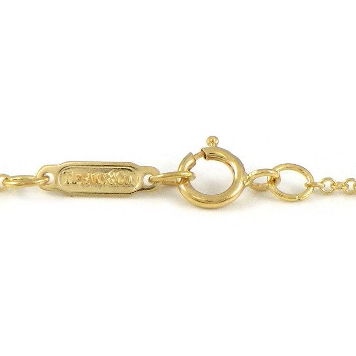 Tiffany & Co. Necklace Signature Cross Diamond 18K Yellow Gold