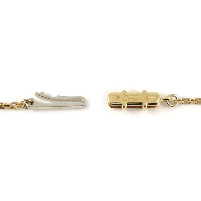 Cartier Necklace C Heart Diamond 18K Yellow Gold