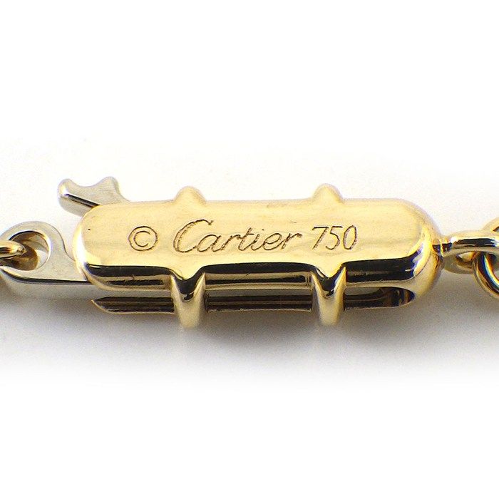 Cartier Necklace C Heart Diamond 18K Yellow Gold