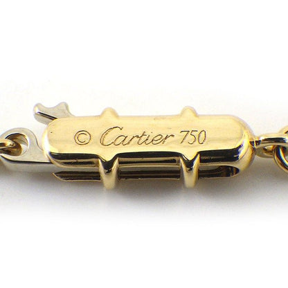 Cartier Necklace C Heart Diamond 18K Yellow Gold