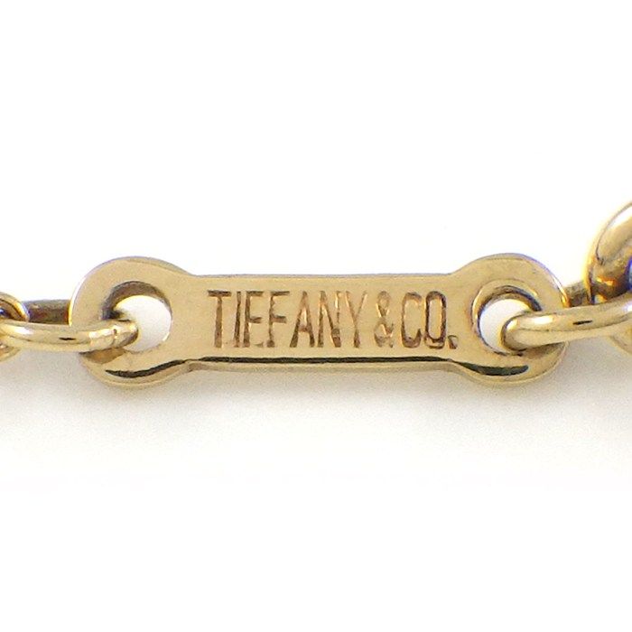 Tiffany & Co. Necklace Faceted Cut Diamond Motif 18K Yellow Gold