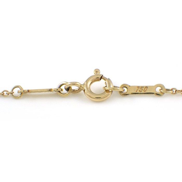 Tiffany & Co. Necklace Faceted Cut Diamond Motif 18K Yellow Gold