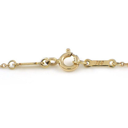 Tiffany & Co. Necklace Faceted Cut Diamond Motif 18K Yellow Gold