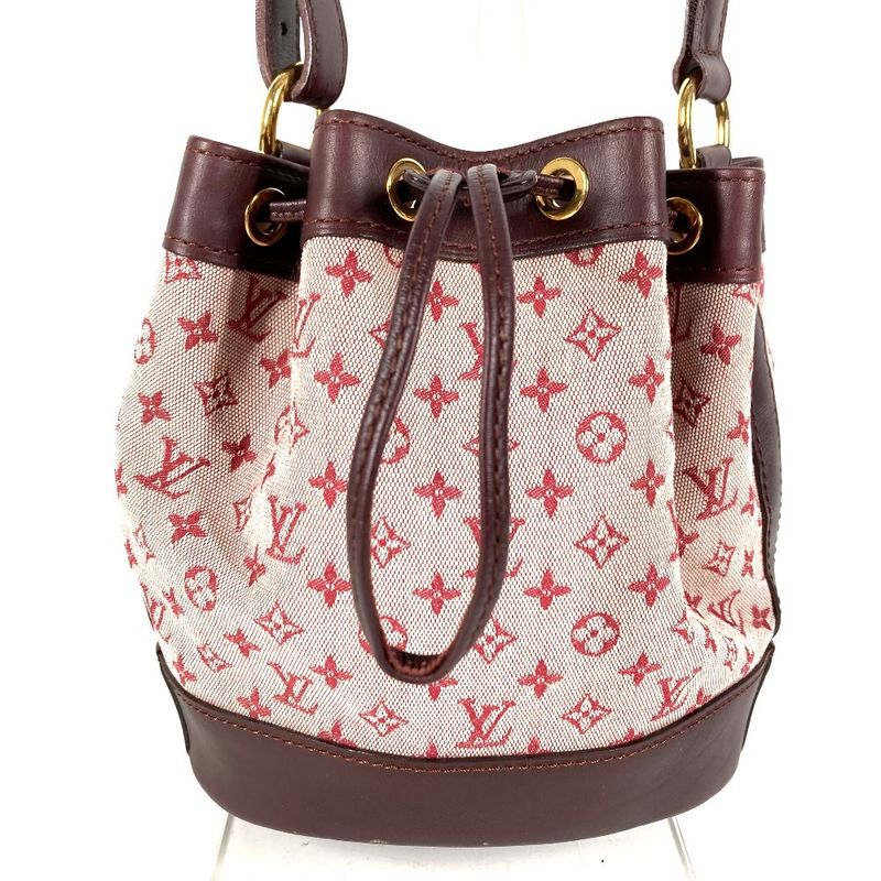 Louis Vuitton Shoulder Bag Noelli Monogram Mini Canvas Cerise Red