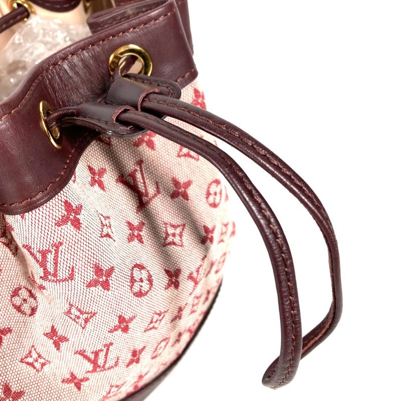 Louis Vuitton Shoulder Bag Noelli Monogram Mini Canvas Cerise Red