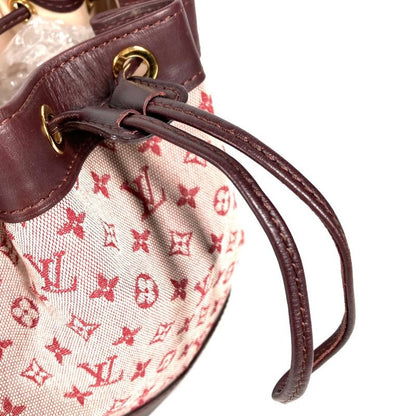Louis Vuitton Shoulder Bag Noelli Monogram Mini Canvas Cerise Red