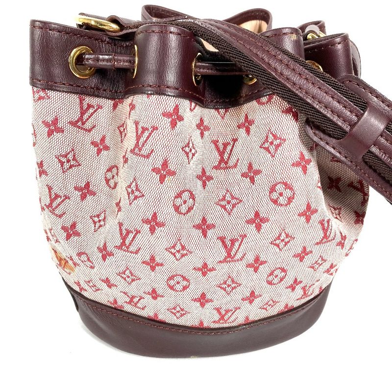 Louis Vuitton Shoulder Bag Noelli Monogram Mini Canvas Cerise Red