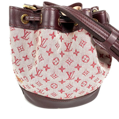 Louis Vuitton Shoulder Bag Noelli Monogram Mini Canvas Cerise Red
